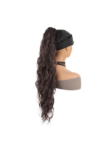animis beauty Brown ponytail, 60 cm, synthetic fiber with a look, with a stri...