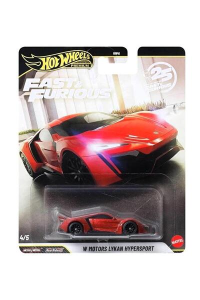 HOT WHEELS Premium Series 25.Yıl Özel Fast & Furious W Motors Lykan Hyperspor...