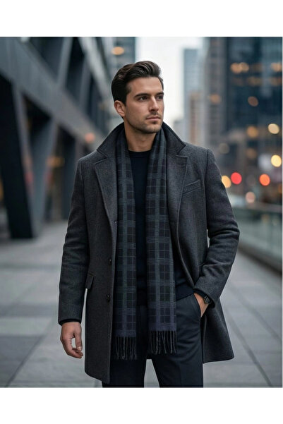 Elit Scarf Checked pattern double-sided scarf