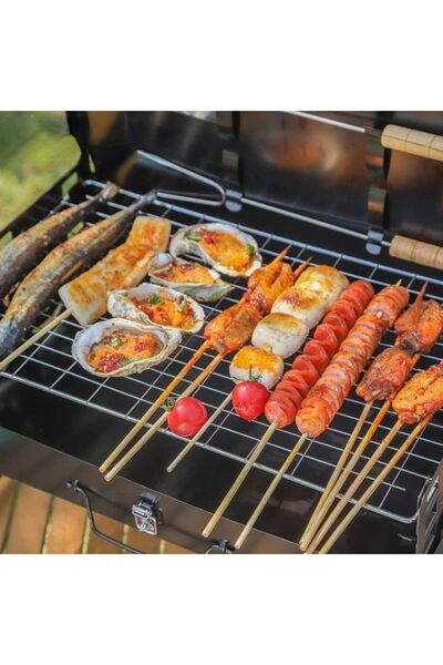 Generic Folding Campfire Grill Portable and foldable, easy to carry, with grill fork + shovel