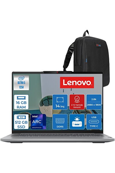LENOVO Ideapad Pro 5 Ultra 5 125H 16GB 512GB SSD 14" 2.8k OLED 120hz FDOS 83D...