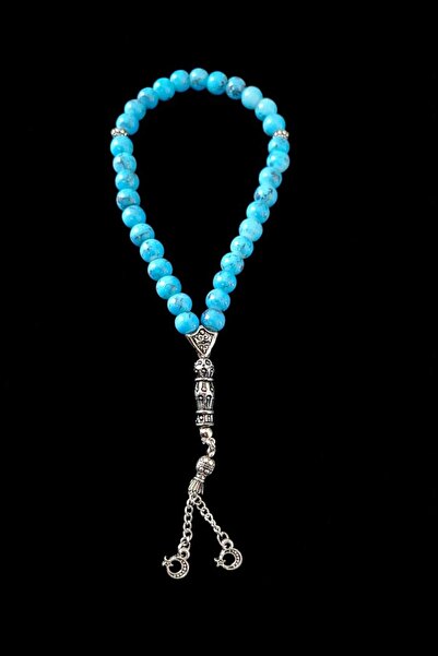 KAYLANIN DÜNYASI Turquoise Natural Stone Rosary – Special Design Stylish Men'...