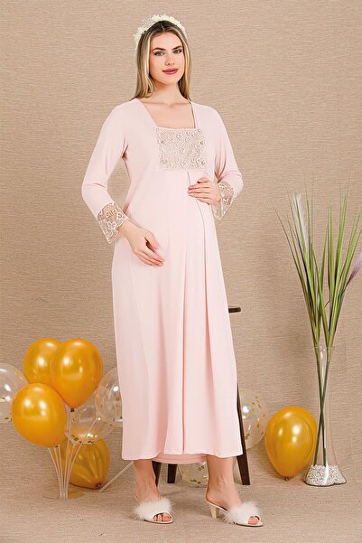 REN Cămașă de noapte pentru femei Uzunkol pentru gravide