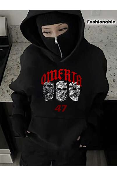 bellanova Full Face Covered Thick Fleece Snow Masked Ninja Unisex Sweatshirt ...