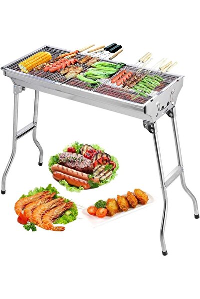 Generic شواية فحم قابلة للطي محمولة من الفولاذ المقاوم للصدأ للتخييم