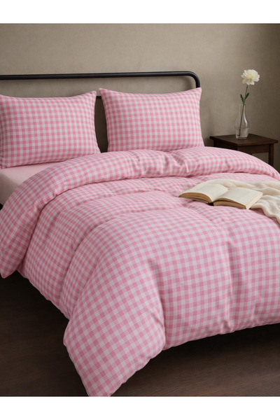 Tabu Home Ranforce Pembe Tek Kişilik Nevresim Seti