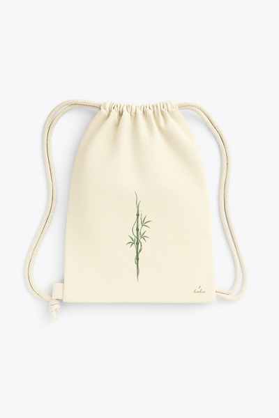 hodie collection Bamboo Patterned Ruched Cloth Backpack Thin H Lightweight Ra...