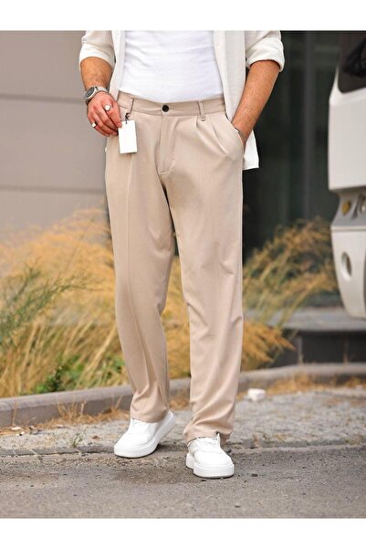 HA-KA GİYİM Men's New Season Seasonal Pleated Loose Fit Baggy