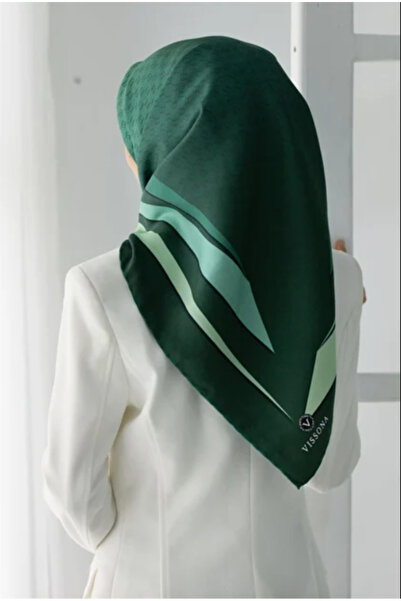 Vissona Tivil Petrol Green - Мента зелен копринен шал IST 51374 - 0039 - 0034...