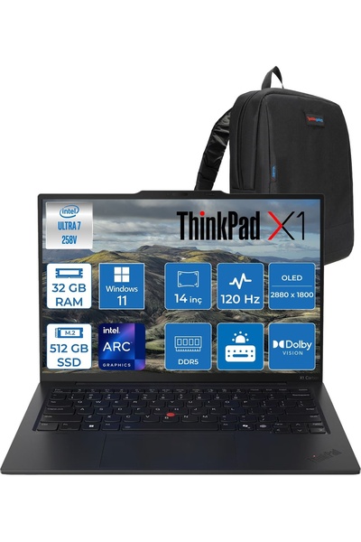 LENOVO Thinkpad X1 5g Carbon G13 Ultra 7 258V 32GB 512GBSSD 14" 2.8k OLED W11...