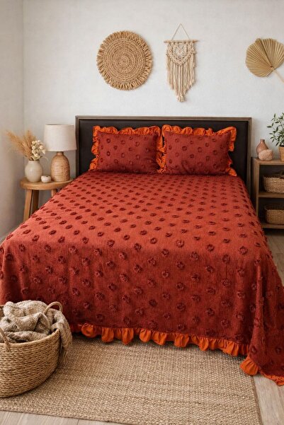 Doğa Ruffled Bedspread Double Size