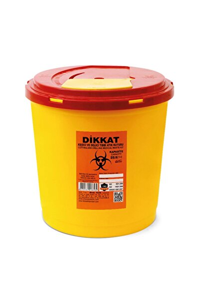 Afacan Plastik Medical Infectious Waste Bin 25 Lt. 3 Pieces