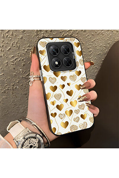 Hontinga حافظة هاتف من السيليكون ذات حافة صلبة ومضادة للسقوط ونمط قلب متوافقة...