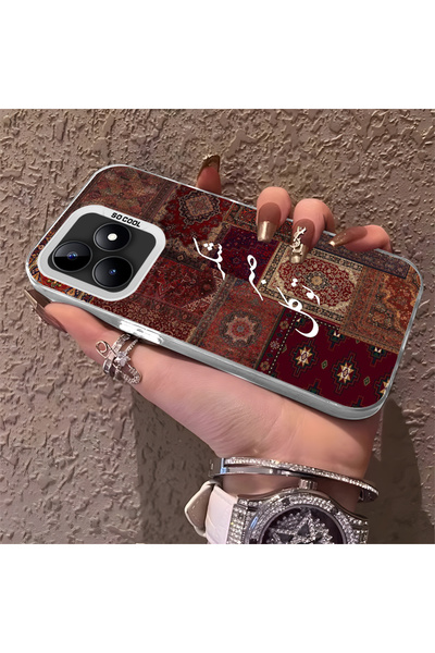 CHICASELUX Realme Note 50 ile Uyumlu Silikon Kenar Sert Arka Telefon Kılıfı K...