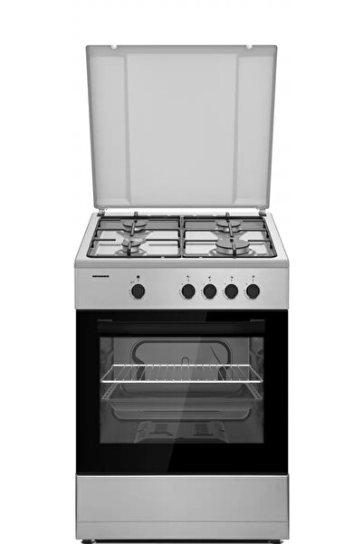Heinner STOVE HFSC-SME66ISL, 60X60CM, GAS, 4 BURNERS, ELECTRIC IGNITION, SILVER