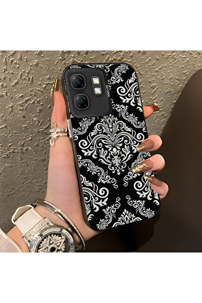 Hontinga غطاء هاتف من السيليكون ذو حافة صلبة ومضاد للسقوط بنمط شبكي متوافق مع...