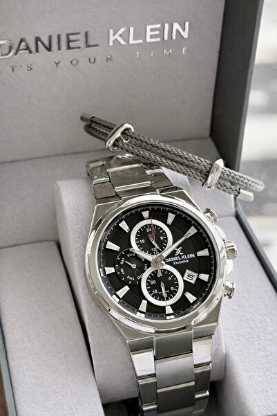 Daniel Klein Italian Design Bracelet Gift 2 Years Warranty Steel Cord Men's W...