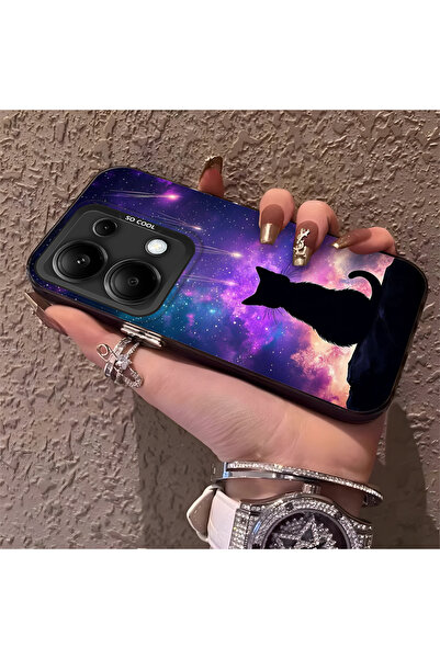 Hontinga حافظة متوافقة مع هاتف Redmi Note 13 Pro 4G ذات حافة من السيليكون وظه...