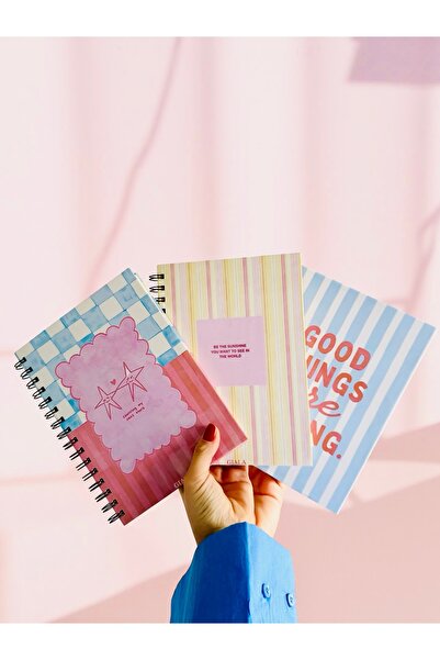 GIALA Paperwork GIALA A5 SPİRALLİ SERT KAPAK DEFTER SETİ (3’LÜ SET) / ÇİZGİLİ