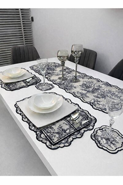 Diva Home French Peasant American Service Runner 25 Piece Set Water Repellent