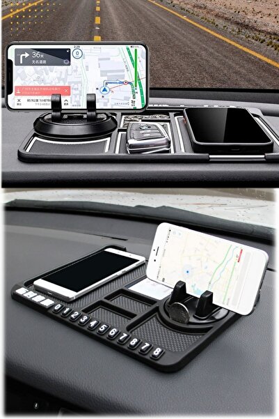 Munico Araba Aksesuarları Silikon Araba Kaymaz Paspas Otomatik Telefon Tutucu...