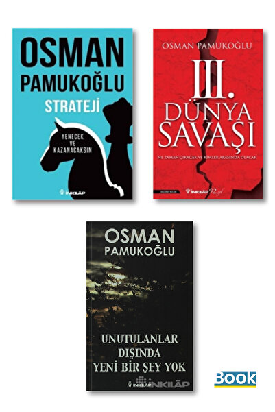 İnkılap Kitabevi Osman Pamukoğlu Kitap Seti / Strateji - 3. Dünya Savaşı - Un...