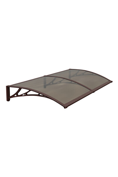 MAPROFI ECO door awning 200x80cm awning shelter roof brown-bronze