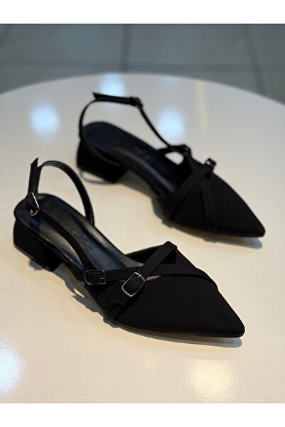 Alphus Serrace Buckle Short Heeled Women's Shoes