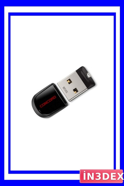 İN3DEX 32Gb USB Flash Drive with Cover Compact Data Storage