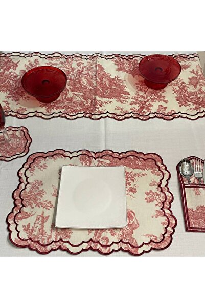 Diva Home French Peasant American Service Runner 25 Piece Set Water Repellent