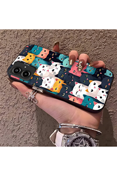 Hontinga حافظة متوافقة مع هاتف سامسونج جالاكسي A06، حافة من السيليكون، ظهر صل...