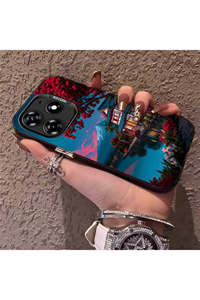 Hontinga حافظة متوافقة مع هاتف Tecno Spark 10 Pro 4G مصنوعة من السيليكون بحاف...