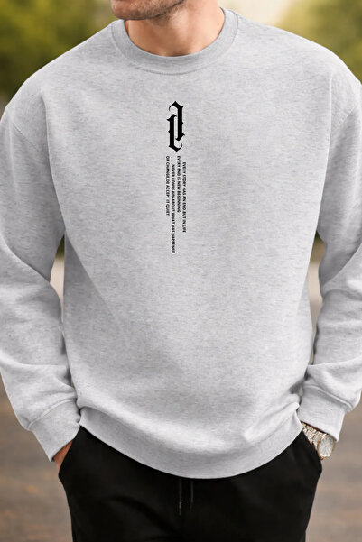 Pink Sky Φούτερ Unisex με τύπωμα με λαιμόκοψη oversized βαμβακερό καθημερινό ...