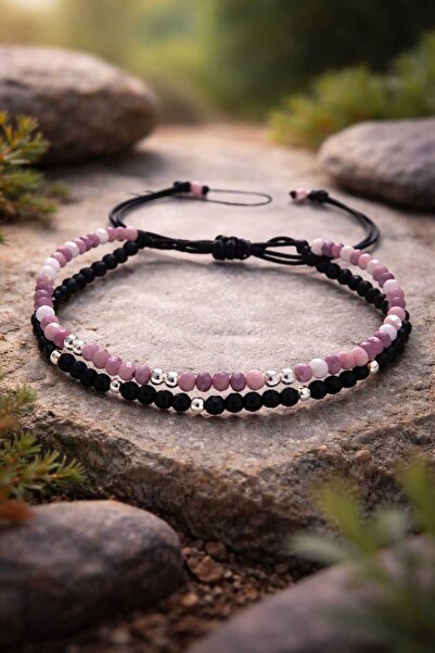 OEM Double cord bracelet with 925 silver balls