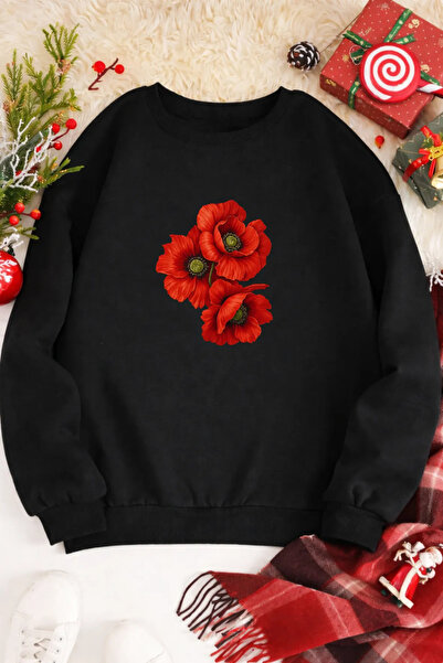 Pink Sky Unisex cu imprimeu guler rotund Swea tricou supradimensionat Bumbac ...