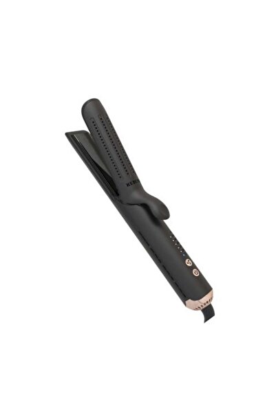 rebune 2-in-1 Ceramic Hair Straightener and Curler - 60W - 5 Heat Levels - Black