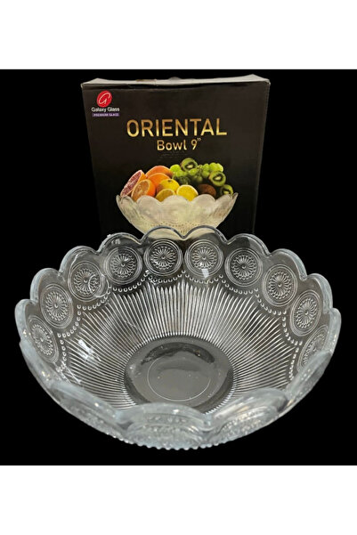 OEM Glass bowl, transparent, diameter 24 cm, ideal for salads