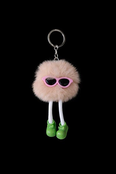 KAYLANIN DÜNYASI Plush Keychain Gift – Cute Plush Bag Ornament with Glasses, ...