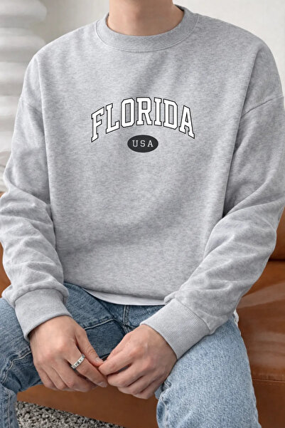 Pink Sky Φούτερ Unisex με τύπωμα με λαιμόκοψη oversized βαμβακερό καθημερινό ...