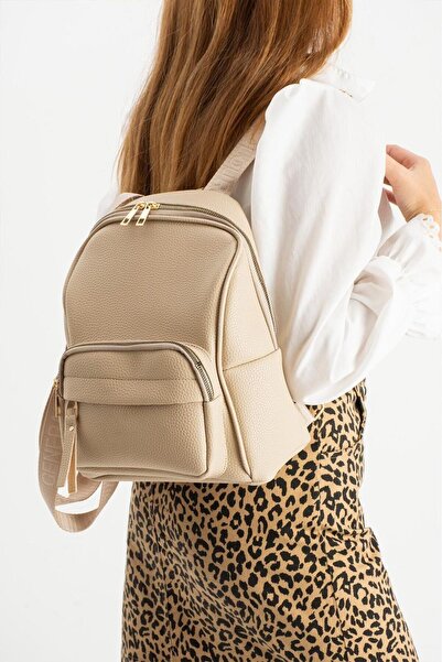 Bipanya Sane Multi-Pocket Soft Textured Women's Backpack Bp-4865S