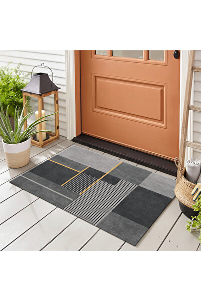 PATRON KP_220 Kapı Önü Paspas Kaymaz Pvc Dot Taban , Makinada Yıkanabilir