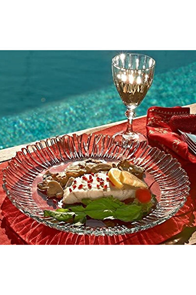 Paşabahçe Aurora 6-Compartment Medium Presentation Tray - Multi-Purpose Servi...