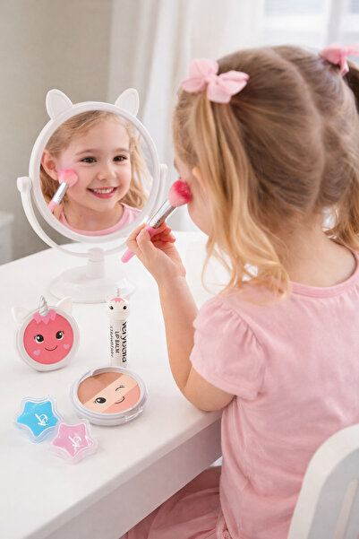 Muhcu Home مجموعة مكياج يونيكورن مكونة من 5 قطع - مجموعة مكياج حقيقية مناسبة ...