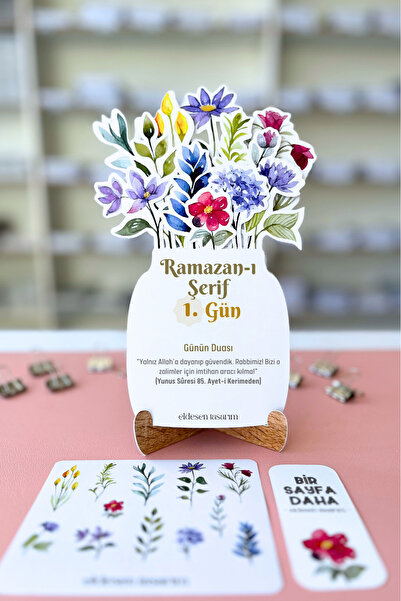 Eldesen Tasarım Ramazan Takvimi, Günün Hadis-i Şerifi, 15 Yapraklı Arkalı Önl...