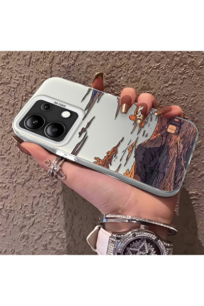 Hontinga حافظة متوافقة مع هاتف Redmi Note 13 مصنوعة من السيليكون بحافة صلبة و...