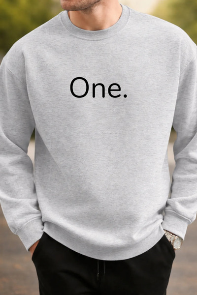 Pink Sky Φούτερ Unisex με τύπωμα με λαιμόκοψη oversized βαμβακερό καθημερινό ...