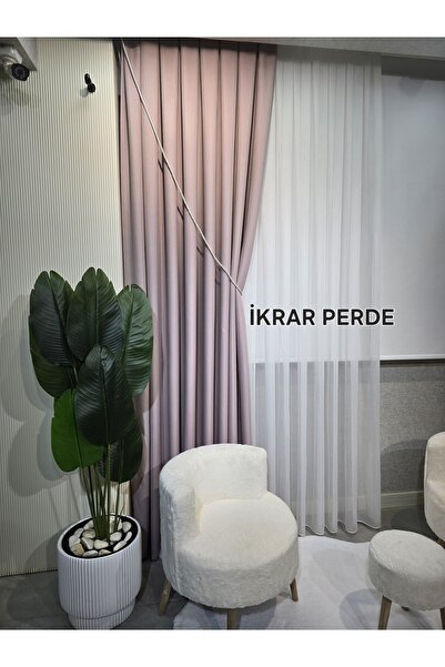 ikrarperde Keten Fon A Pile 1x3 Sık Pile