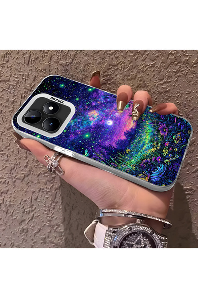 Hontinga حافظة متوافقة مع هاتف Realme Note 50 4G، مصنوعة من السيليكون بحافة ص...