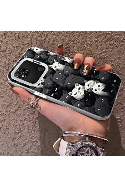 Hontinga حافظة متوافقة مع هاتف Redmi 9C مصنوعة من السيليكون بحافة صلبة ومضادة...