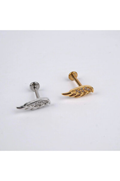 line33studio Tragus Piercing Gümüş Renk (Kararma, Solmaz Yapmaz)